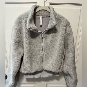 ALO Yoga Gray Foxy Sherpa Jacket